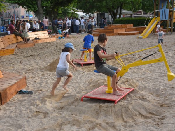 Square de Perdtemps inauguration du nouvel espace convivial place de jeux pour les enfants Nyon le 27.6.2017 © photo Michel Perret